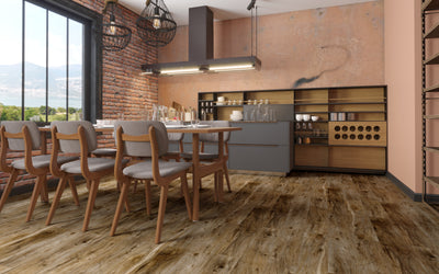 Meadow Forge Rustic Cabinwood 5mm Vinyl Flooring 7"x48"