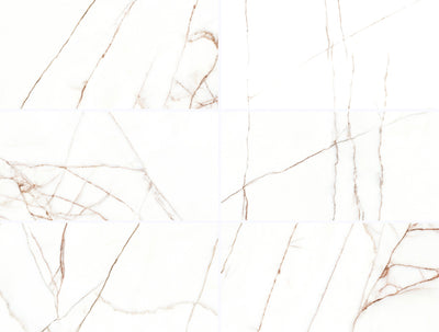 Melbourne 24x48 Matte Finish Marble Look Porcelain Tile