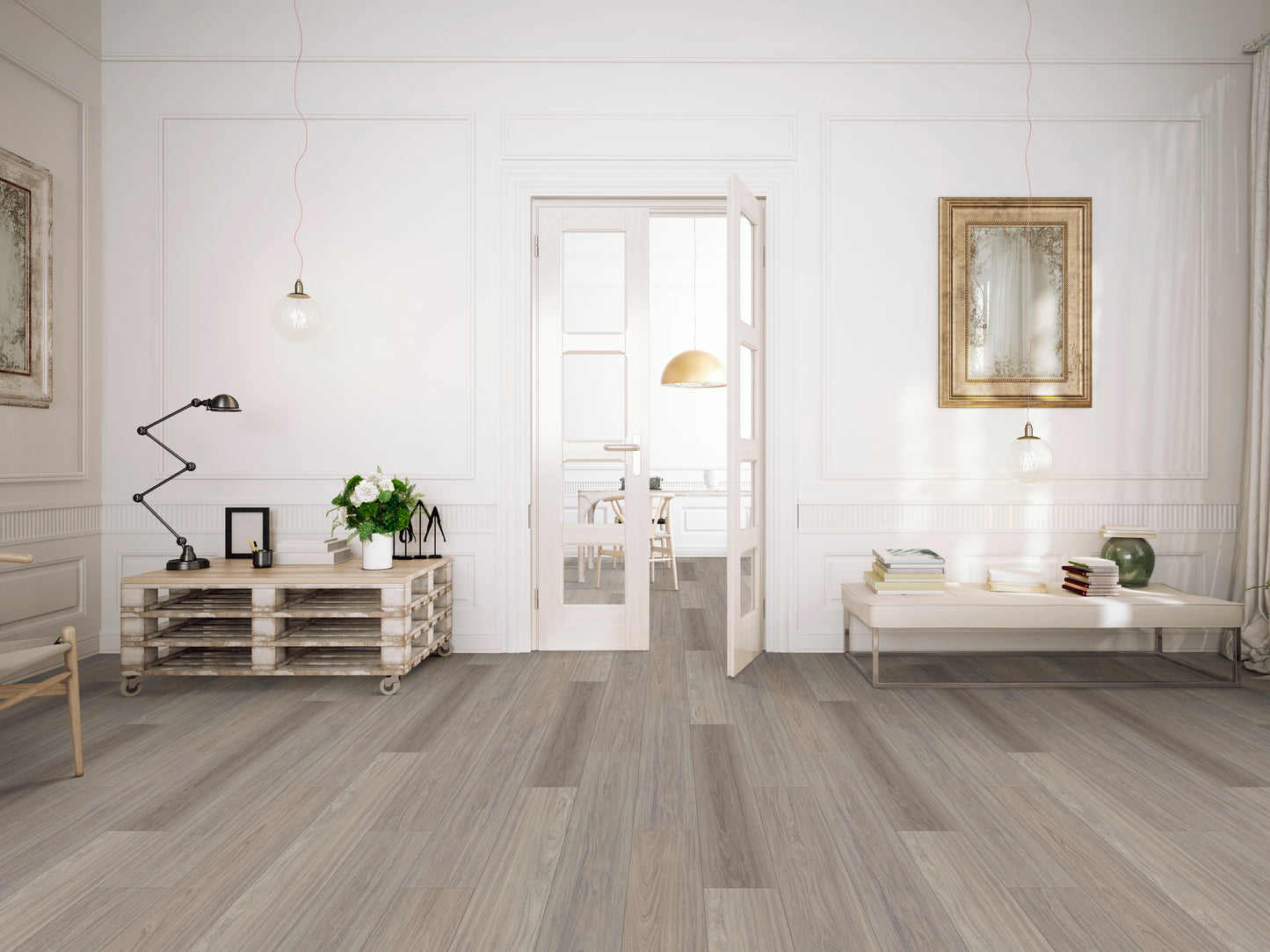 MetroScape Harbor Fog 2mm Vinyl Flooring 7"x48"