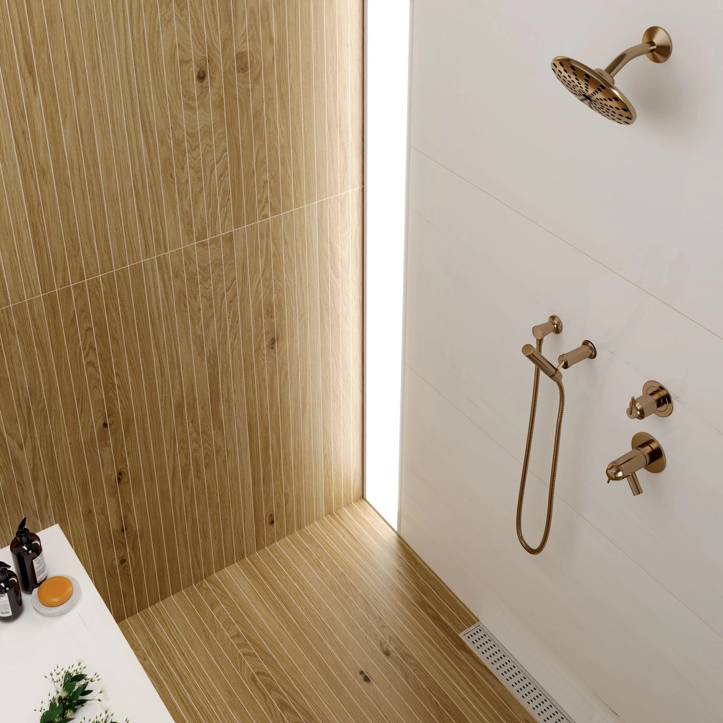 Morven Amber Wood Look 8"x40" Porcelain Tile