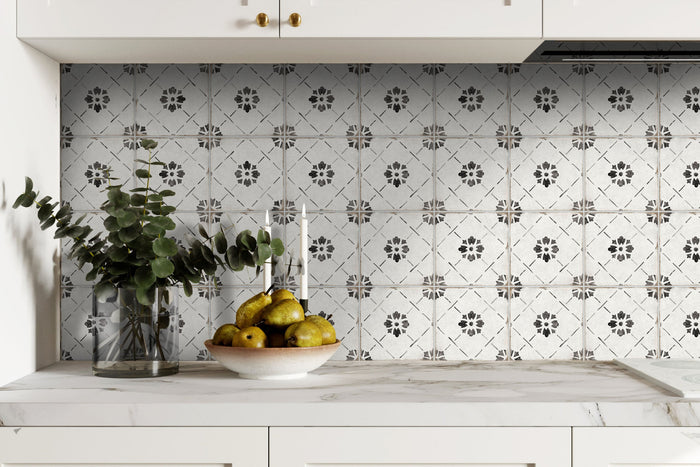 Nocelle Pattern 8x8 Matte Porcelain Decorative Tile