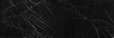 Negro Marquina 39x118 Polished Marble Look Porcelain Slab