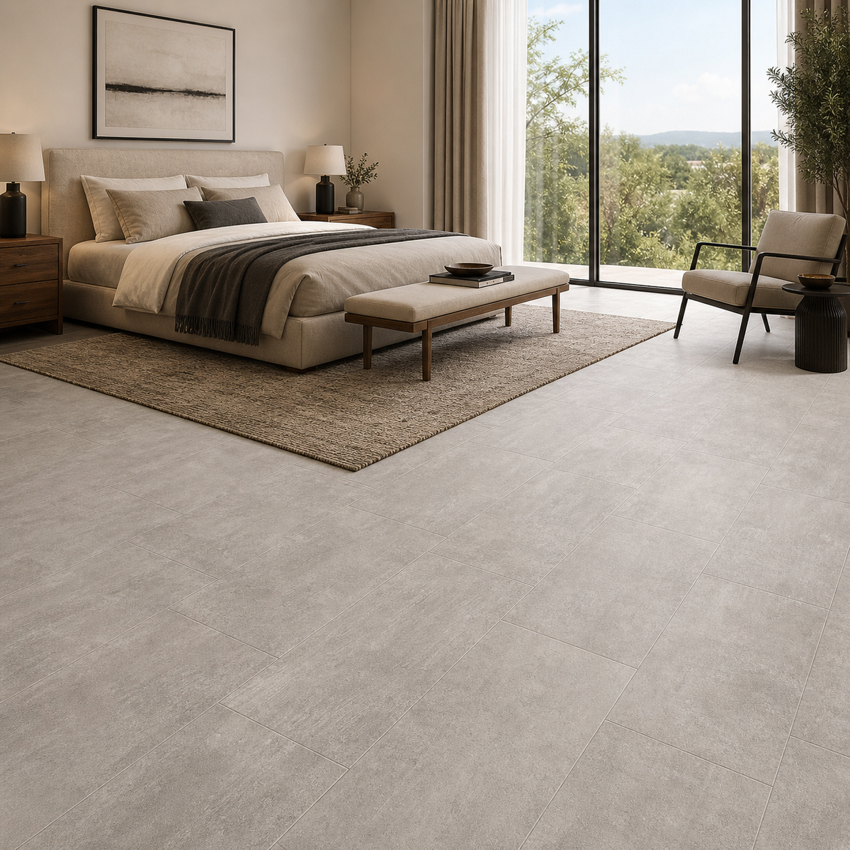 New Factory Grey Matte 12"x24" Porcelain Tile