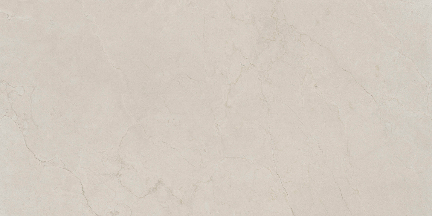 Opera White 24x48 Polished Finish Marble Look Porcelain Tile