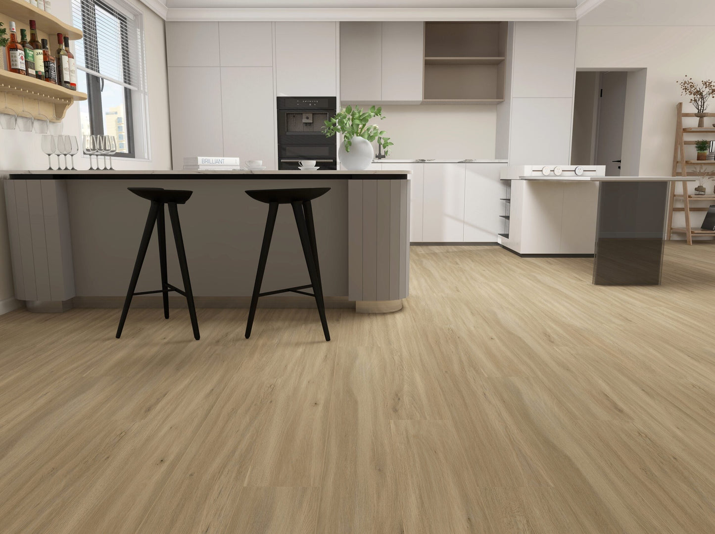 HTBC Oceanus Metro Granite 9"x60"x8mm SPC Vinyl Flooring