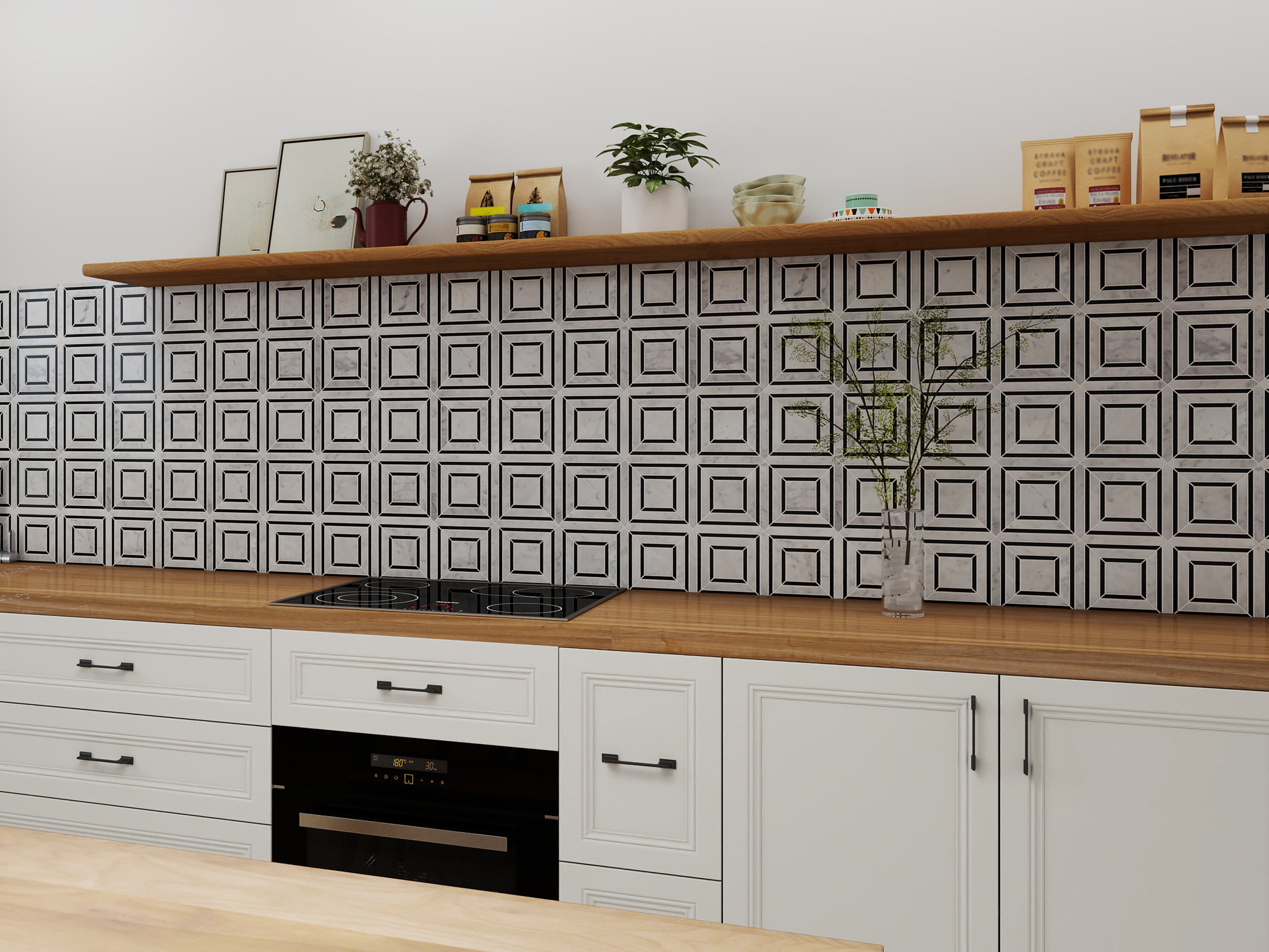 Peri Cararra White / Black 12