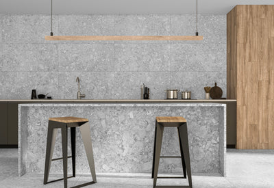 Pedregal Silver 12x24 Matte Finish Terrazzo Tile Porcelain