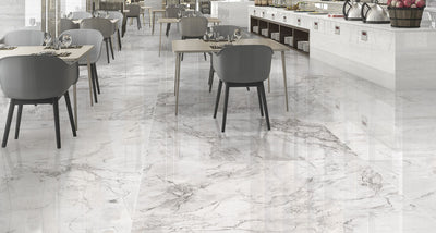 Portobello 24x48 Polished Finish Marble Look Porcelain Tile