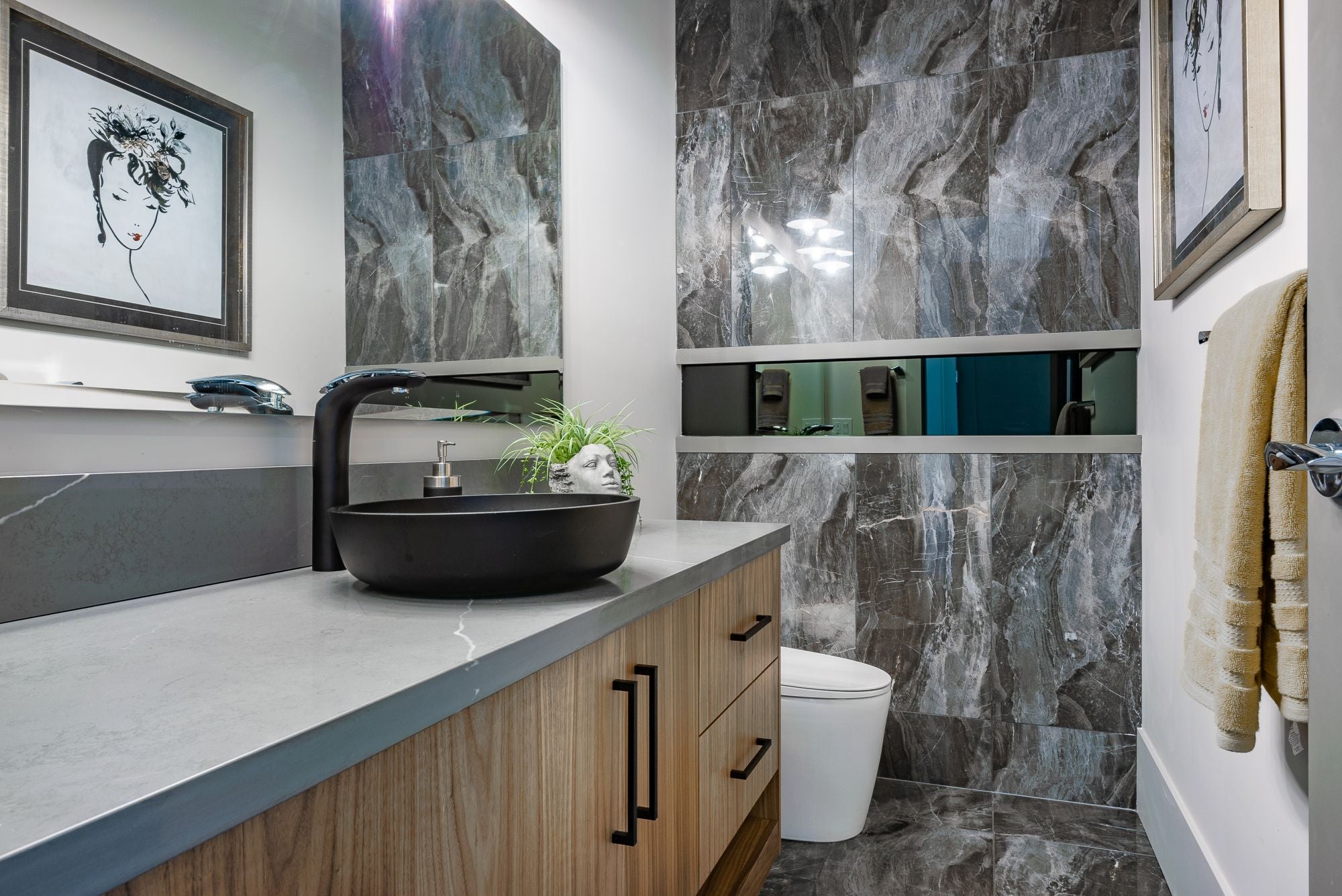 Realstone Smoke 16x32 Polished Finish Porcelain Tile