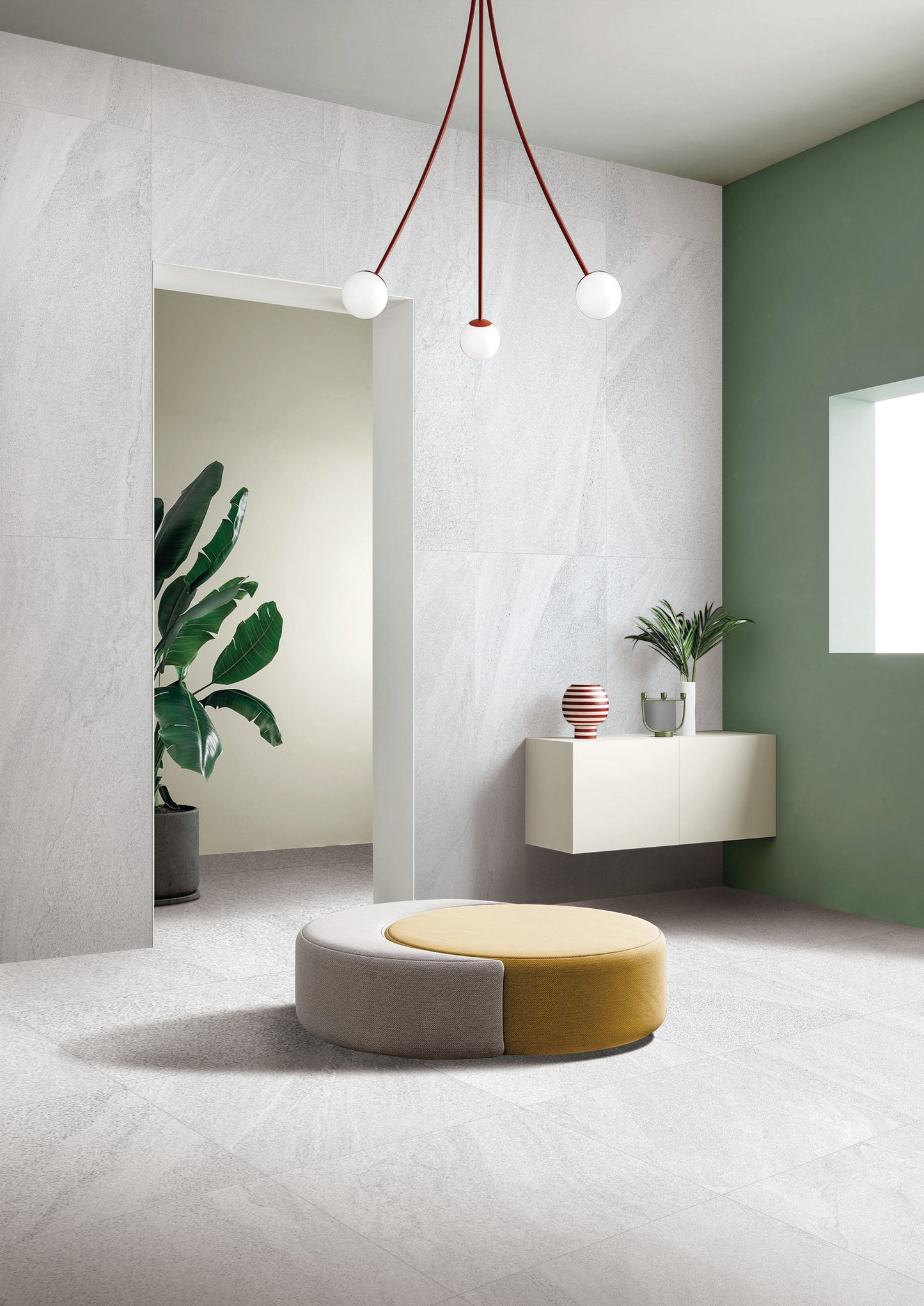 Limestone Light Grey 24"x48" Matte Finish Porcelain Tile