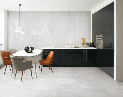 Limestone Light Grey 24"x48" Matte Finish Porcelain Tile