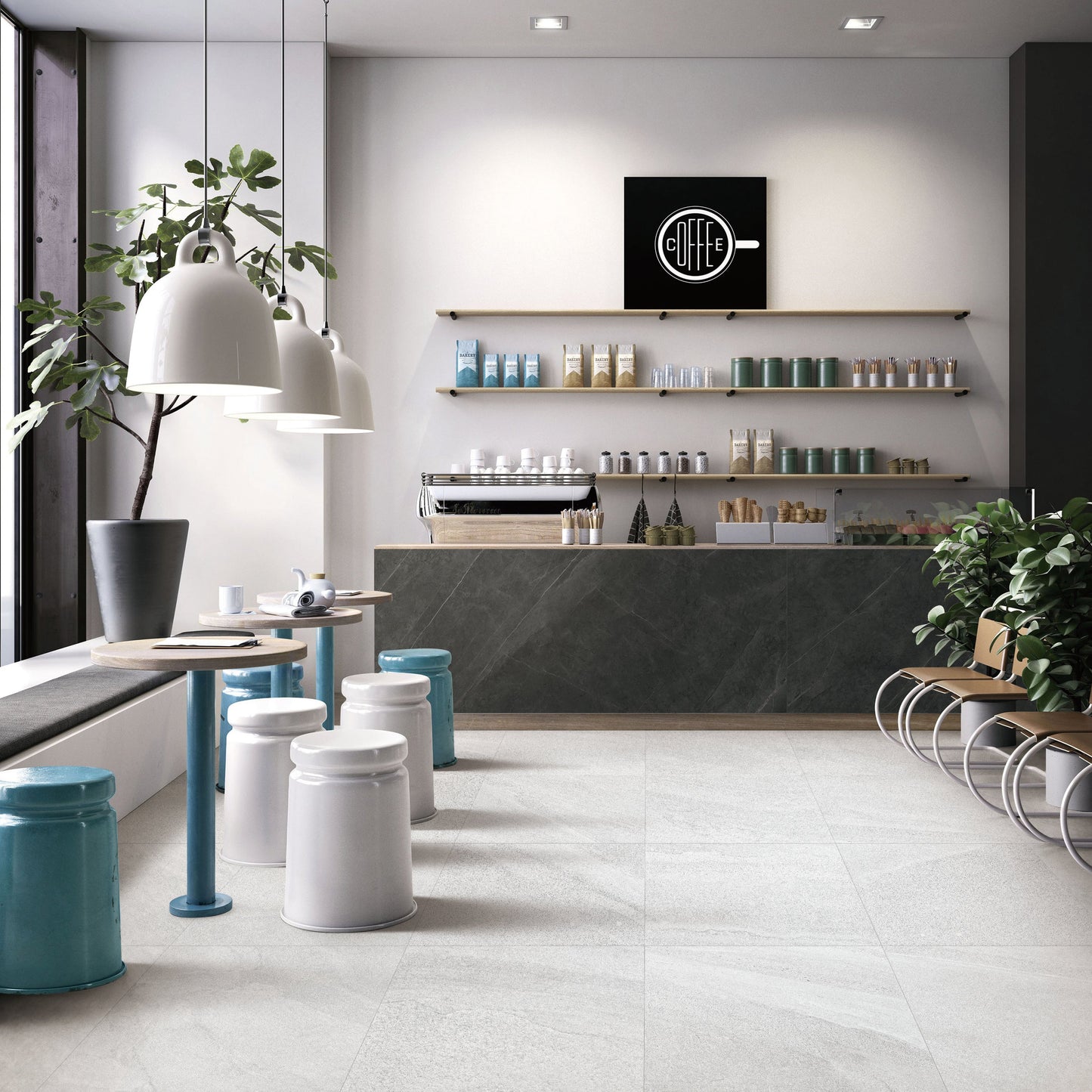 Light Grey 24"x48" Matte Finish Porcelain Tile