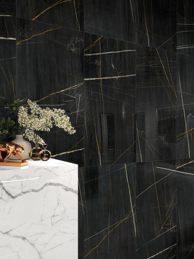 Saint Laurent 24x48 Polished Marble Look Porcelain Tile