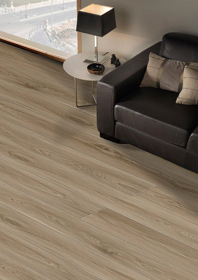 HTBC Resilience Saw Dust 7"x48"x12mm Laminate Flooring