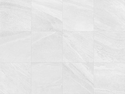 Limestone Light Grey 24x24 Polished Slate Look Porcelain