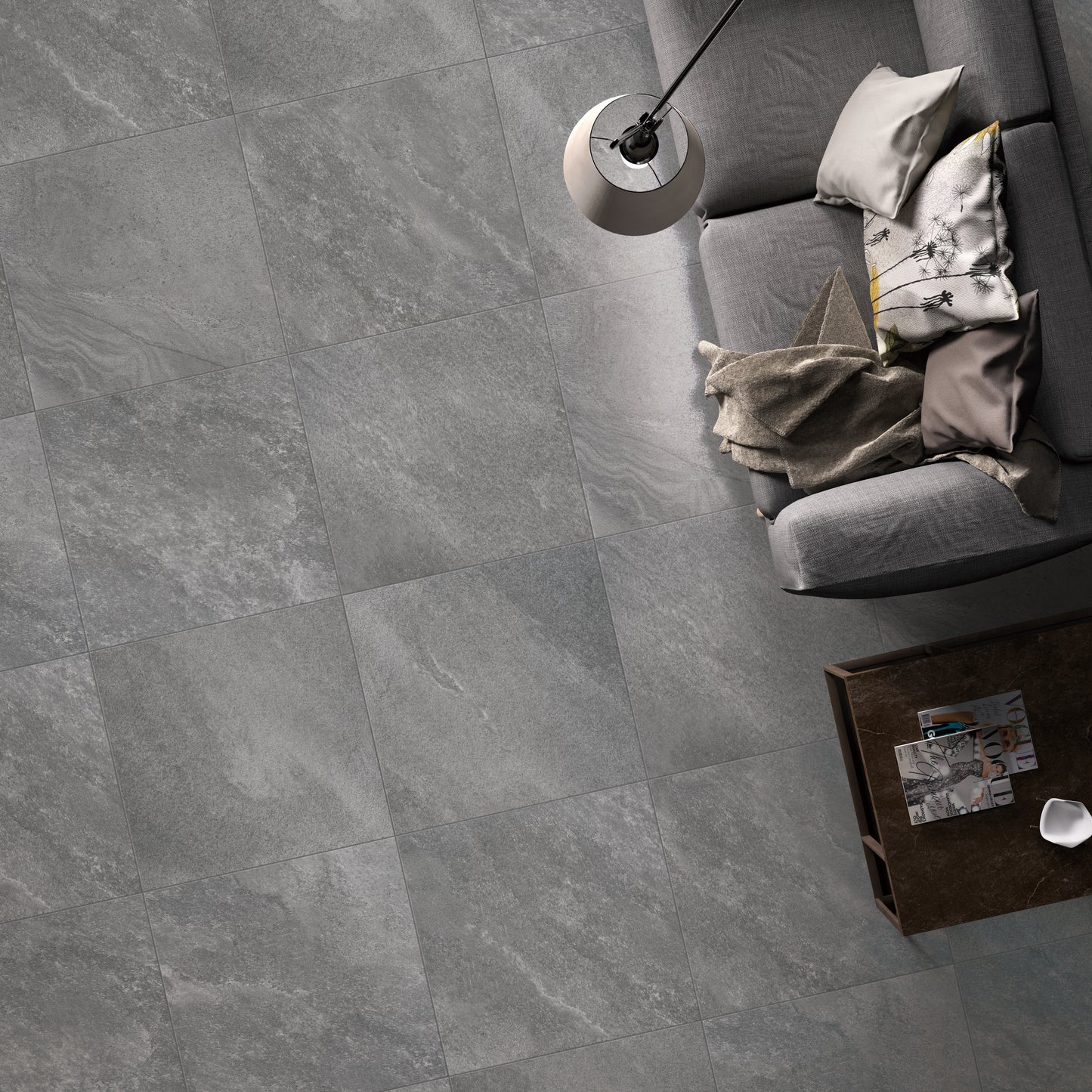 Shadestone Grey 24"x24" Matte Porcelain Tile