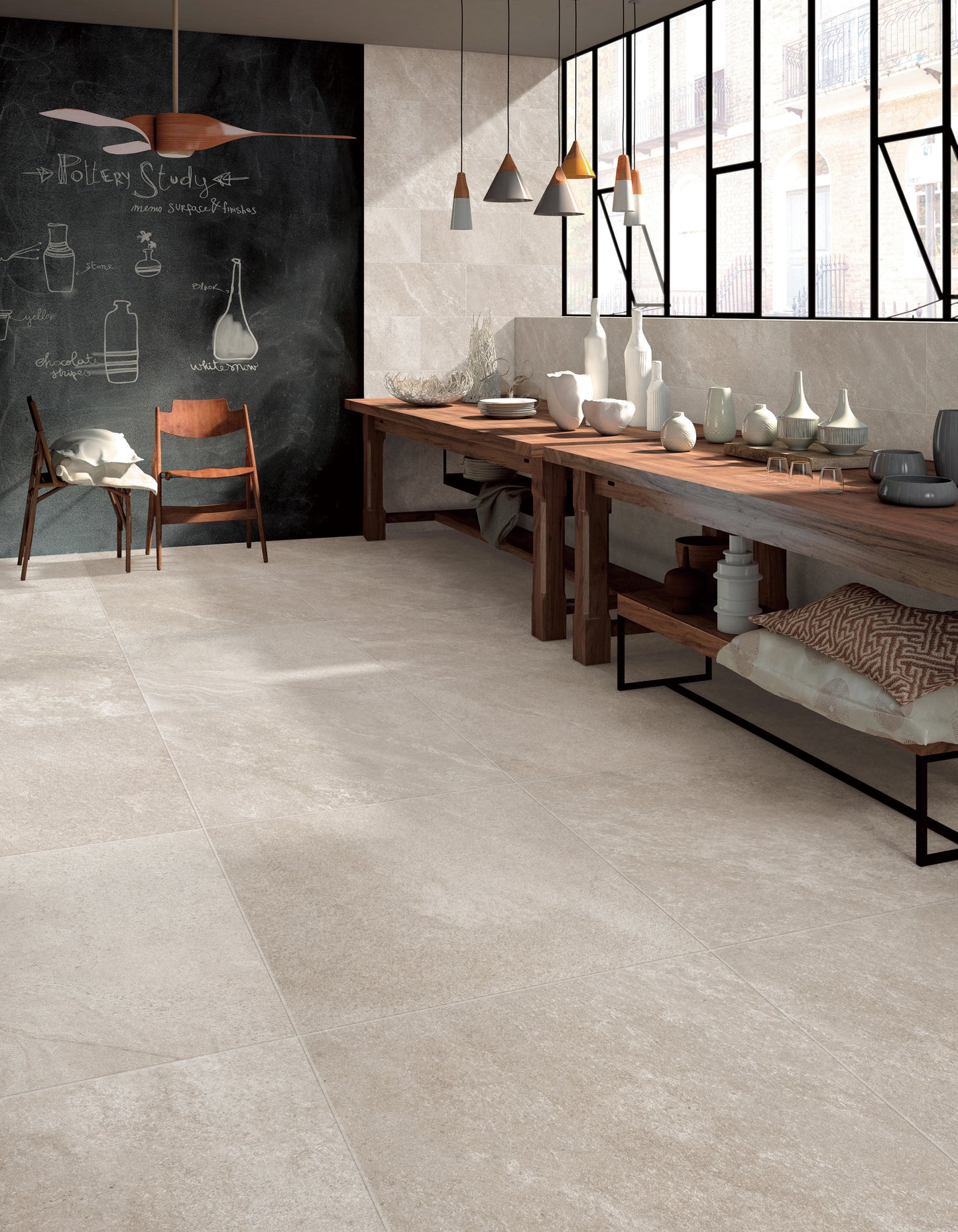 Shadestone Ivory 24"x24" Matte Porcelain Tile