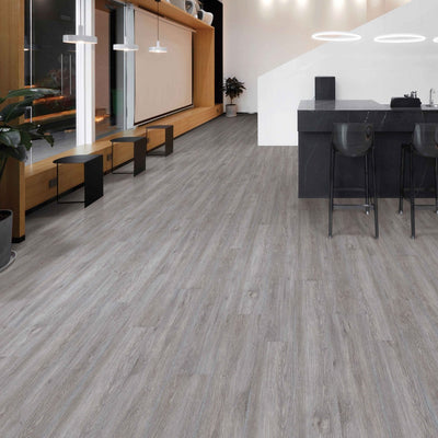 Next Floor Stonecast Silver Oak 9"x72" Luxury Vinyl Flooring
