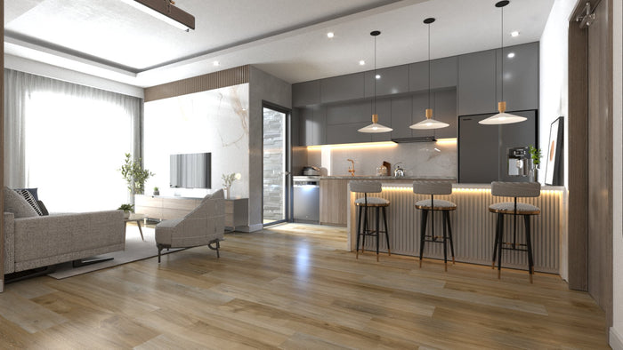 Summit Sunwashed Maple 5mm SPC Luxury Vinyl Flooring 7