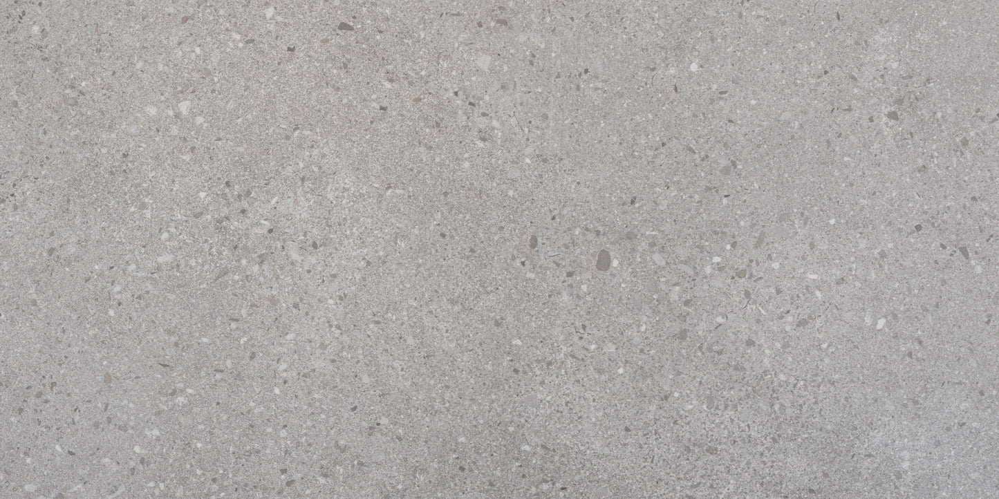 Terrazzo Light Grey 12"x24" Matte Porcelain Tile