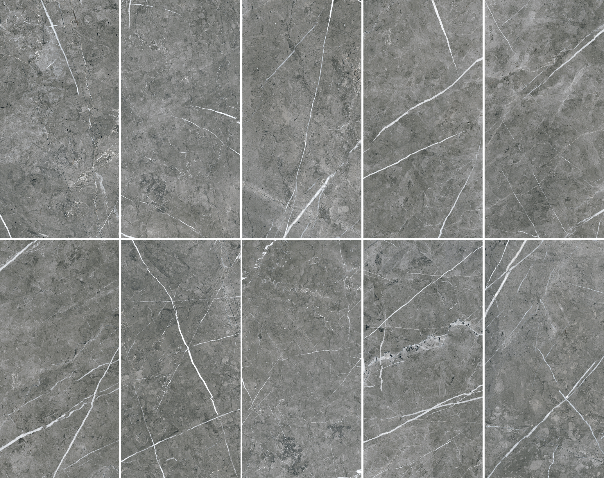 Theater Grey 12x24 Matte Finish Marble Effect Porcelain Tile