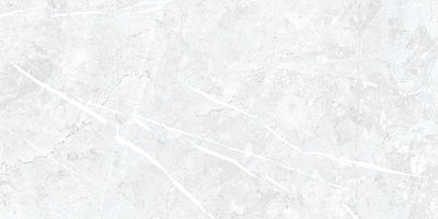 Theater White 12x24 Polished Marble Effect Porcelain Tile