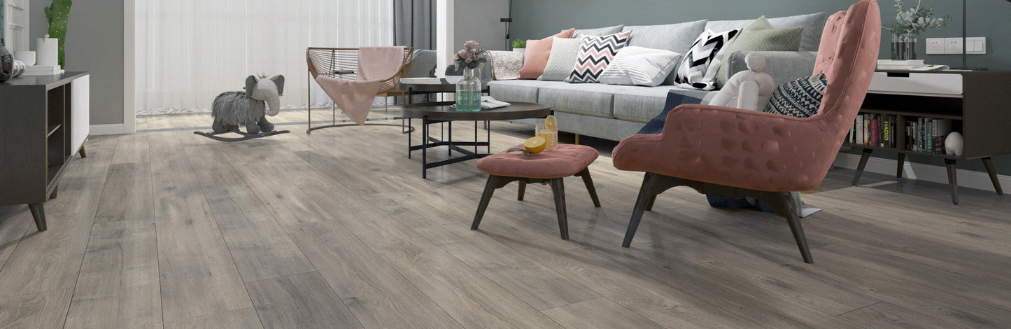 Opus Floors Thompson Oak II 8"x 48"x12mm Laminate Flooring