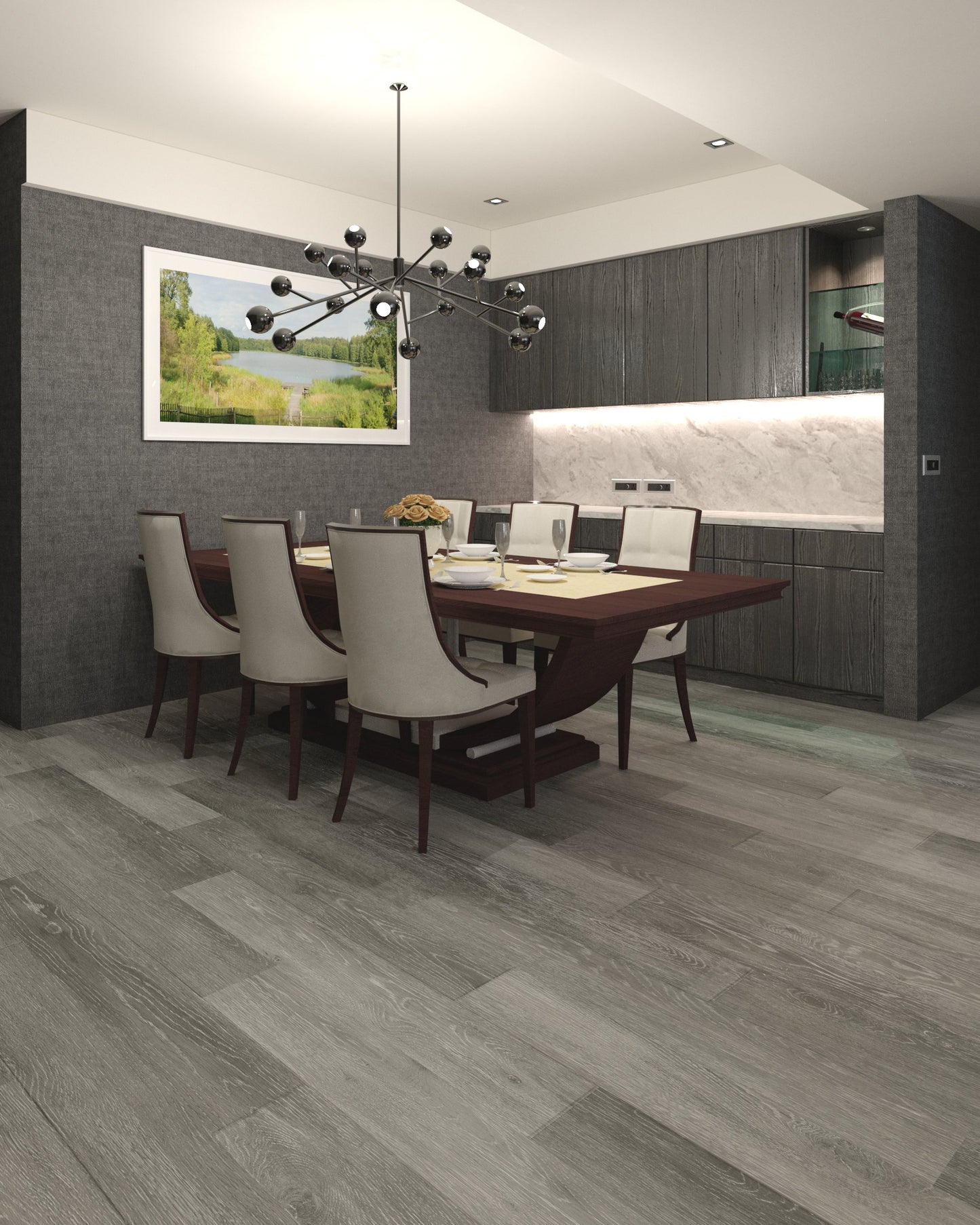 Infinity Floor Ivory 5.5mm SPC LVP Flooring 7"x48"