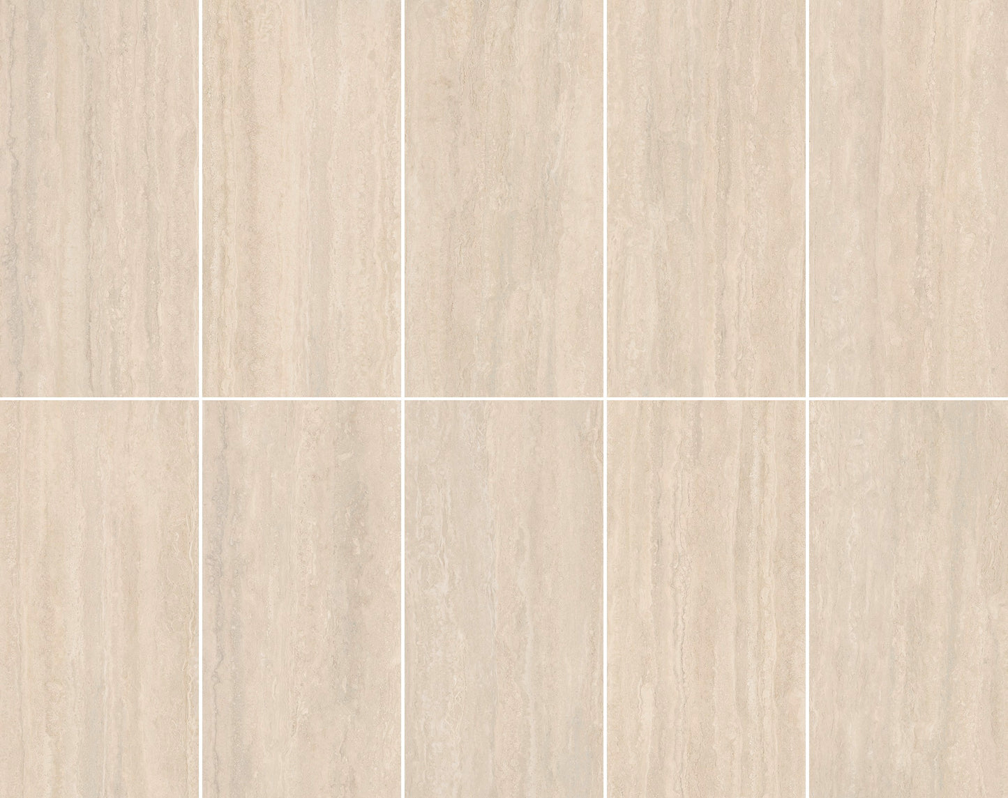 Traverland Ivory 12x24 Matte Vein Cut Porcelain Travertine