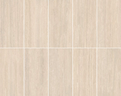 Traverland Ivory 12x24 Matte Vein Cut Porcelain Travertine