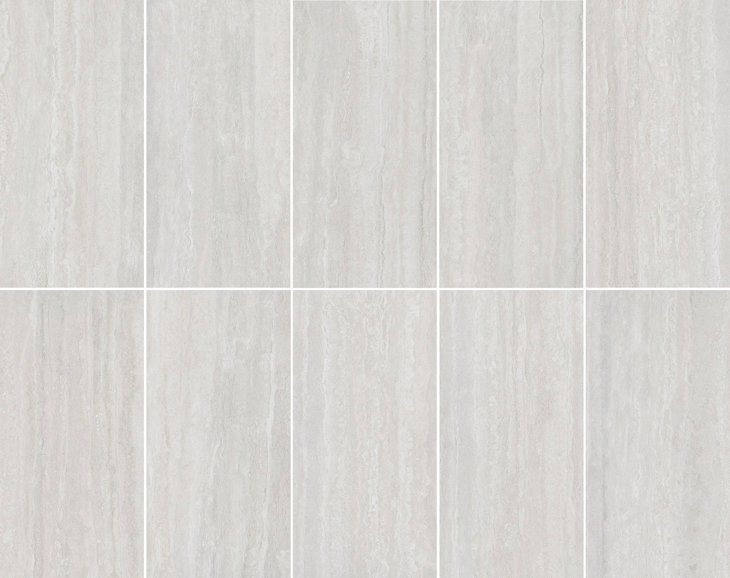 Traverland Silver Grey 12x24 Matte Porcelain Travertine Tile