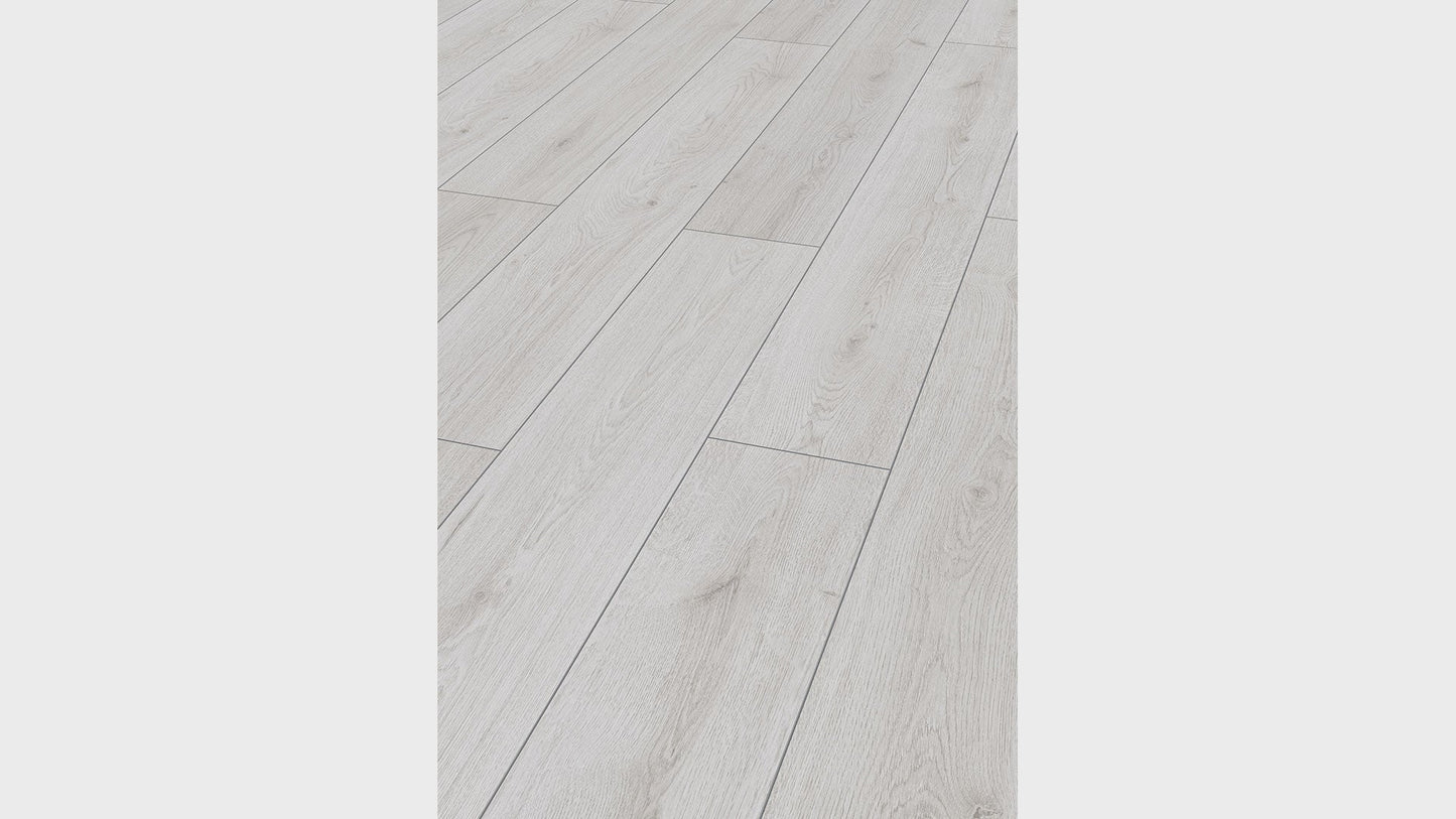 Eurostyle Trend Oak White 7"x54"x8mm Laminate Flooring