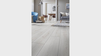 Eurostyle Trend Oak White 7"x54"x8mm Laminate Flooring