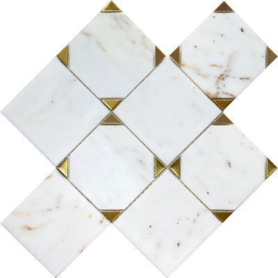 Gold Marble Tile closeup