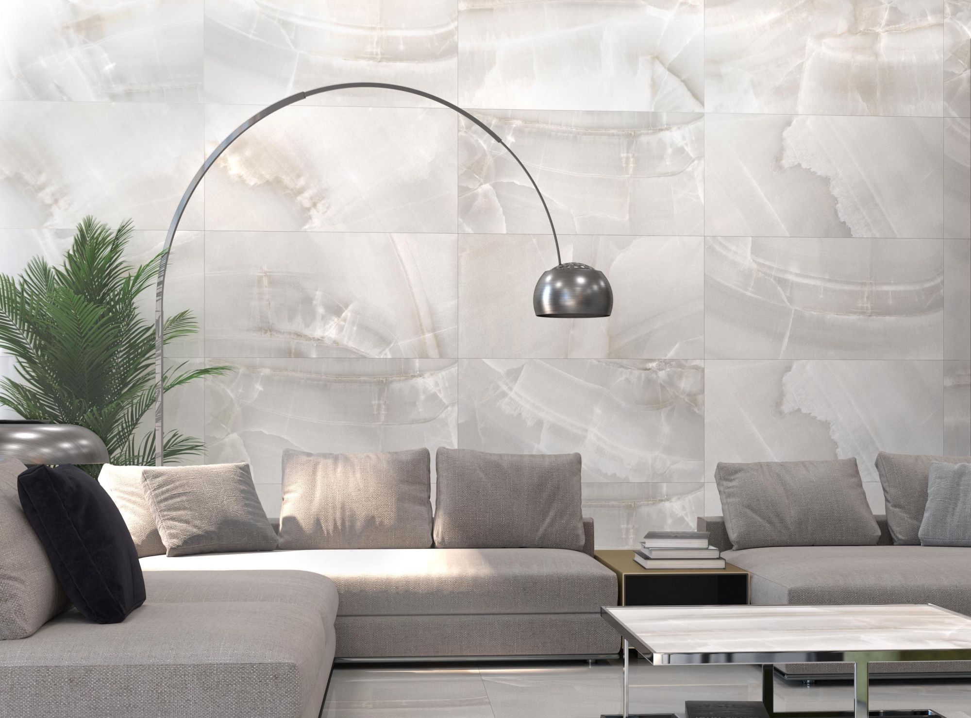 Varese Pearl 24x48 Polished Marble Look Porcelain Tile