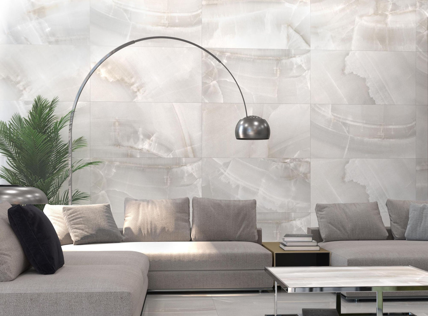 Varese Pearl 24x48 Polished Marble Look Porcelain Tile