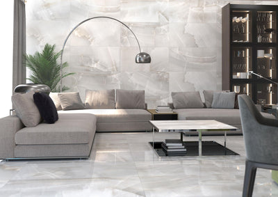 Varese Pearl 24x48 Polished Marble Look Porcelain Tile