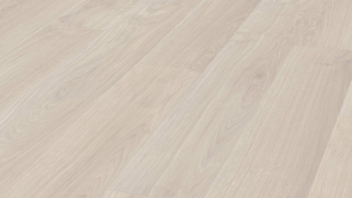 Eurostyle Waveless White 7"x54"x8mm Laminate Flooring
