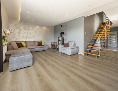 HTBC Supreme Wood Winter Oak 9"x60"x12mm Laminate Flooring